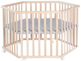 Кошара за игра от букова дървесина в естествен цвят 119x104 cm - Roba