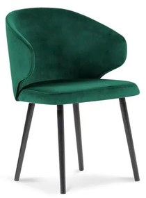 Зелен трапезен стол в бутилка с кадифена тапицерия Nemesis - Windsor &amp; Co Sofas