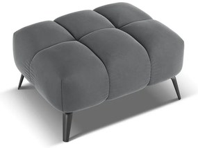 Сива кадифена табуретка Nalu – Makamii