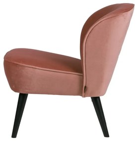 Фотьойл от розово кадифе Sara - WOOOD