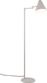 Подова лампа с огъваща се структура в цвят слонова кост (височина 126,5 cm) Cosima – Trio