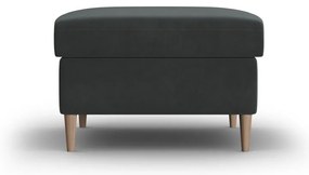 Тъмносива кадифена табуретка Kyoto – Cosmopolitan Design