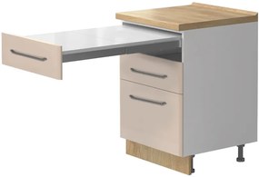 Подов шкаф Modena R-60-3FS with extendable Маса-White - Gray light