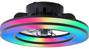 Brilliant - LED RGBW Димируем вентилатор за таван MONDELLO LED/26W/230V + д.у.