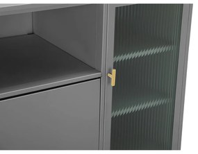 Сива метална витрина 104x80 cm Rosalie – Støraa