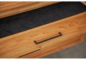 Висок скрин от дъбова дървесина в естествен цвят 97x95 cm Abies - The Beds