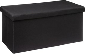 Двоен сгъваем пуф 5five Mix & Modul, 76 cm - Черен