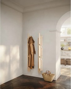 Стенна закачалка от масивен бор в естествен цвят 26 cm Keeper – Karup Design