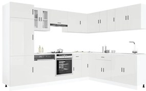 3314993 vidaXL Комплект кухненски шкафове от 14 части Porto, инженерно дърво