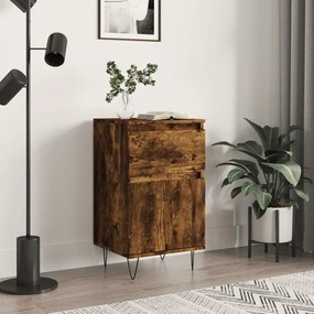 831158 vidaXL Бюфет опушен дъб 40x35x70 см инженерно дърво