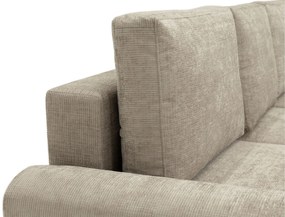 Ъглов диван Bella L-Бежов-Десен