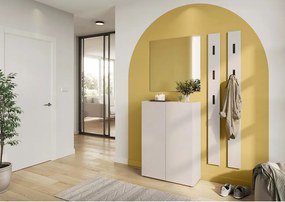 Кремаво шкафче с дъбов декор 74x105x33 cm Alviano – Germania