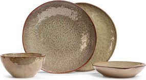 Глинен комплект за хранене 16 бр. Nephrite – Bonami Selection