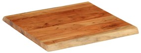 370626 vidaXL Плот за бюро 80x80x2,5 см квадратен дърво масив акация жив ръб