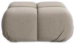 Бежова кадифена модулна табуретка Lokua – Makamii