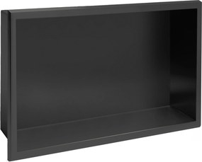 Вграден рафт за баня  30x45 matte black