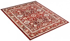 Красив червен килим в ретро стил Šírka: 200 cm | Dĺžka: 305 cm