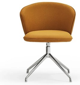 Тапицирани трапезни столове в комплект 2 бр. в цвят горчица Add – Teulat