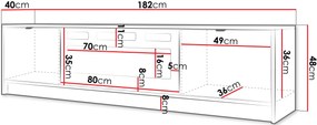 ТV шкаф Tireno 2D EF-Mauro