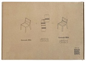 Детски стол в светлорозов и естествен цвят Vintage Nude – Lorena Canals