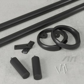 Стоманен разтегателен корниз 107 - 305 cm Ringlet - Umbra