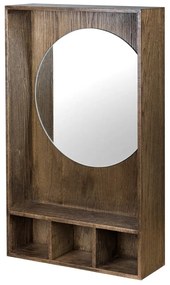 Кафяв панел за окачване от масивен дъб 40x65x11,5 cm Show Me – Mette Ditmer Denmark