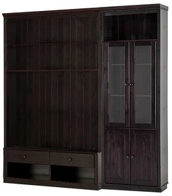 Кафяв TV комплект от от масивен бор 214x223 cm Anita – Støraa