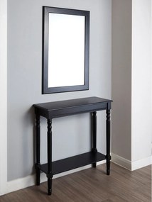 Черна конзолна маса от масивен бор 30x80 cm Heritage – Premier Housewares