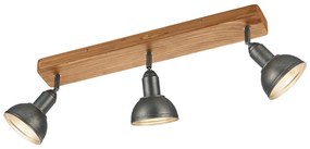 Прожектор в тъмносив и естествен цвят 11x58 cm Delhi – Trio