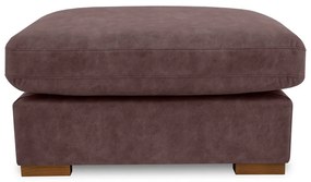 Тъмнокафява табуретка от изкуствена кожа Hamburg – Scandic