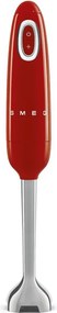 Пасатор Smeg HBF11RDEU, 700 W, 14850 об/мин, Турбо функция, Противоплъзгаща дръжка, Червен