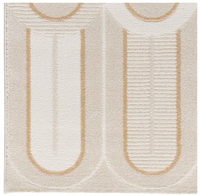 Кремав килим 200x290 cm Flora – Universal