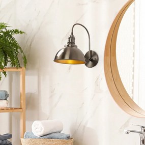 Стенна лампа в месингов цвят ø 21 cm Varzan – Opviq lights