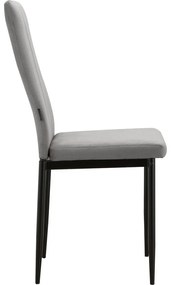 Сиви кадифени трапезни столове в комплект от 2 бр. Kelly – Støraa