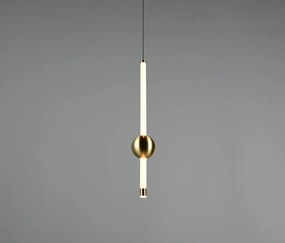 LED затъмняващо се висящо осветително тяло в месингов цвят Melita – Trio