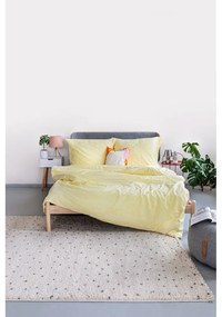 Ванилово жълто памучно спално бельо за двойно легло , 200 x 200 cm - Bonami Selection