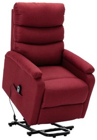 321239 vidaXL Изправящ стол, виненочервен, текстил