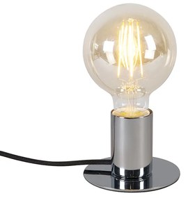 Модерна настолна лампа хром - Facil