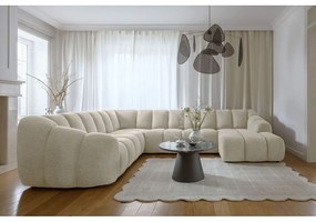 Бежов ъглов диван (ляв ъгъл/U форма) Shell – Miuform