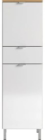 Бял висок шкаф за баня 34x120 cm Mauresa - Germania