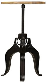 245266 vidaXL Бар маса, мангово дърво масив, 60x(76-110) см