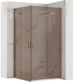 Душ кабина REA Hugo Double 80x80 Copper Brush