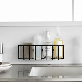 Черна метална стойка за перилни препарати без пробиване Film Hook – YAMAZAKI