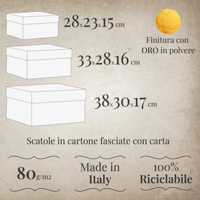 Подаръчни кутии в комплект от 3 броя Quadrilobe - Kartos