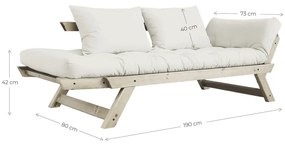 Променлив диван Естествен Прозрачен/кремав Bebop - Karup Design