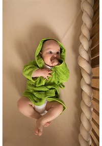 Сив памучен бебешки халат размер 1-2 години - Tiseco Home Studio