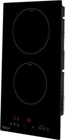 Стъклокерамичен плот за вграждане Tesla HI3201MB, 3500W, 9 степени, Таймер, Защита от деца, Индикатор за остатъчна топлина, Черен