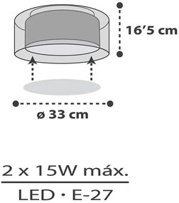 Лампа за таван Ango Nuvola-Gkri