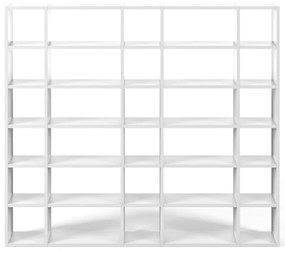 Бял шкаф за книги Pombal, височина 224 cm - TemaHome