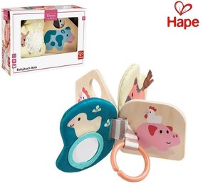 Hape - Бебешка книжка с текстури Бела